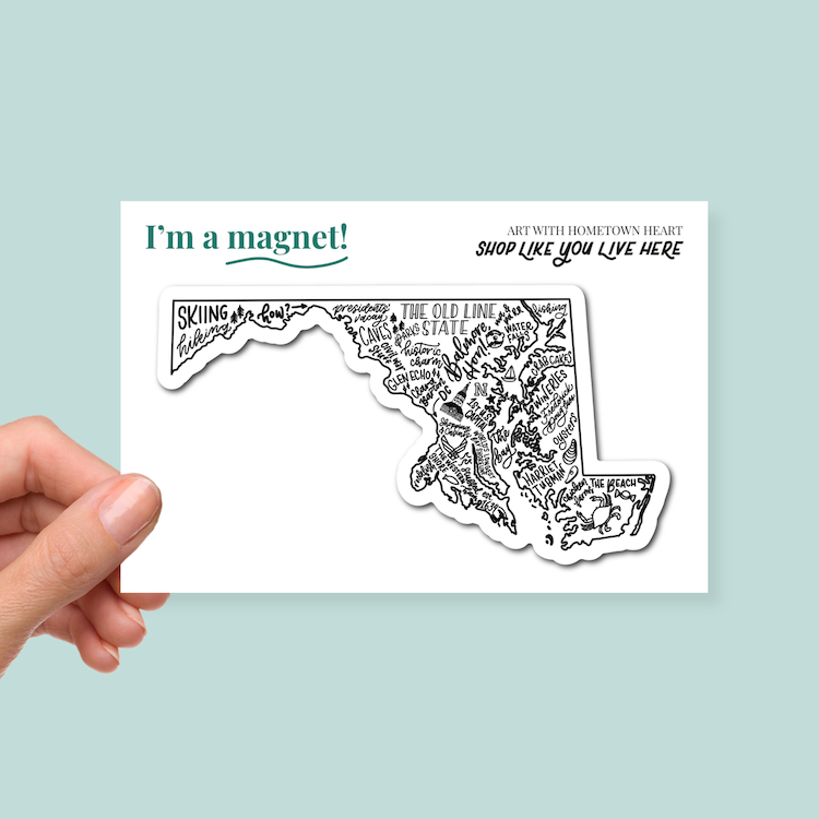 Maryland Magnet | MD State Map Magnet