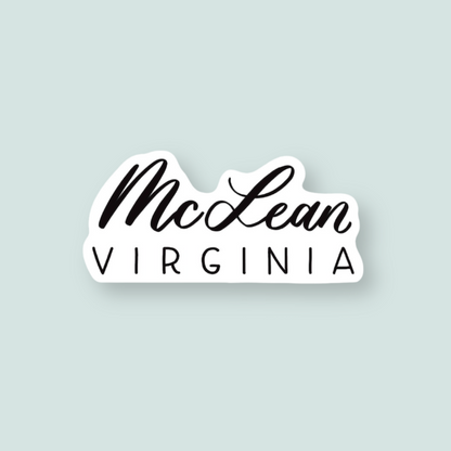 McLean VA Town Stickers | McLean Virginia Stickers