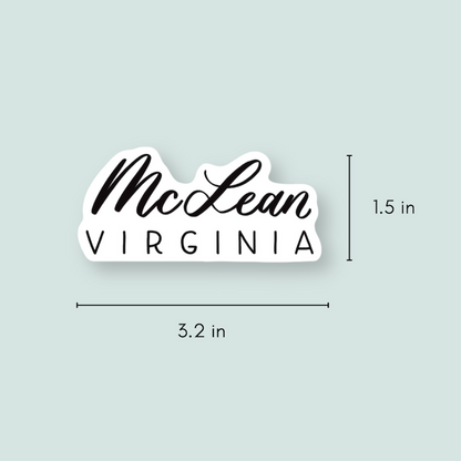 McLean VA Town Stickers | McLean Virginia Stickers