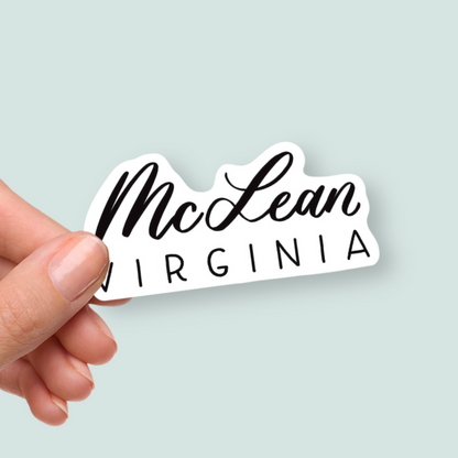 McLean VA Town Stickers | McLean Virginia Stickers