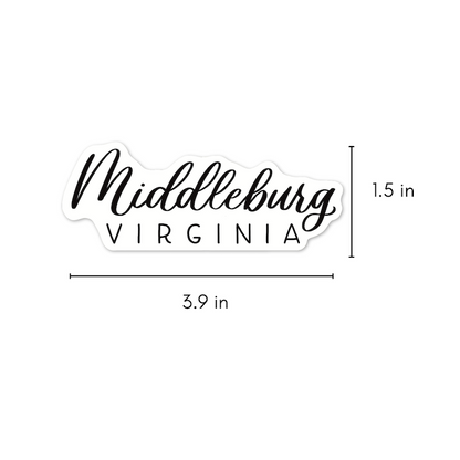 Middleburg Virginia Town Stickers | Virginia Sticker