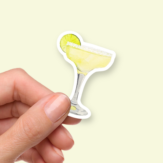 Mini Margarita Sticker, Summer Cocktail Stickers Waterproof
