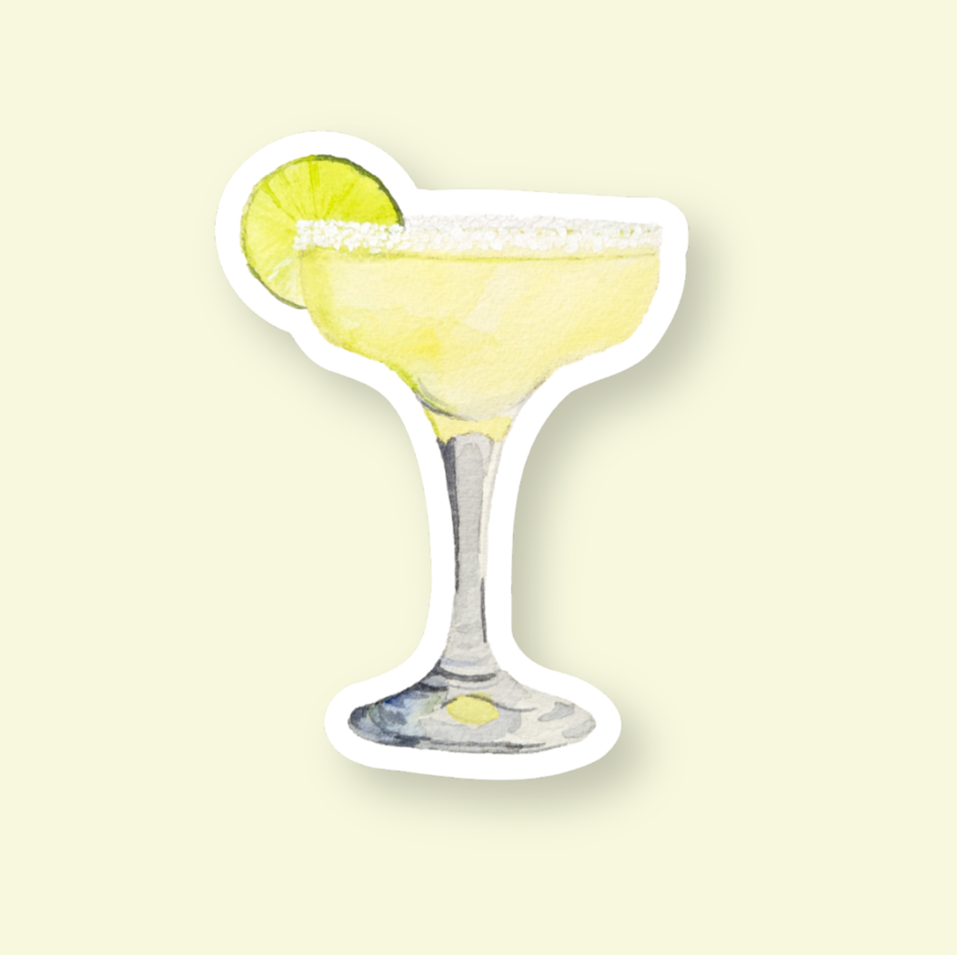 Mini Margarita Sticker, Summer Cocktail Stickers Waterproof