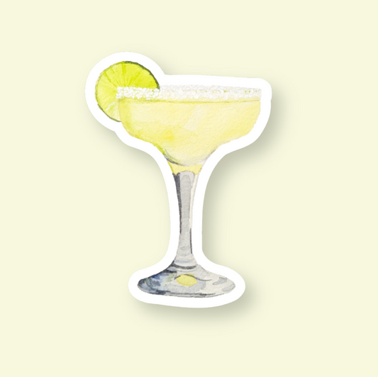 Mini Margarita Sticker, Summer Cocktail Stickers Waterproof
