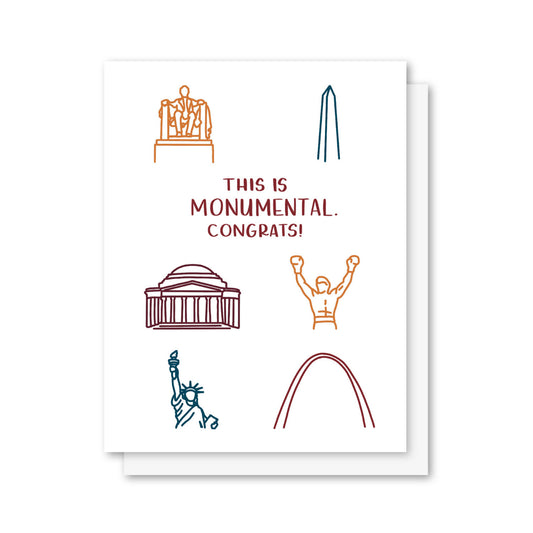 This is Monumental Congratulations Greeting Cards, DC Philly