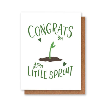 Little Sprout New Baby Card | Gardening Card