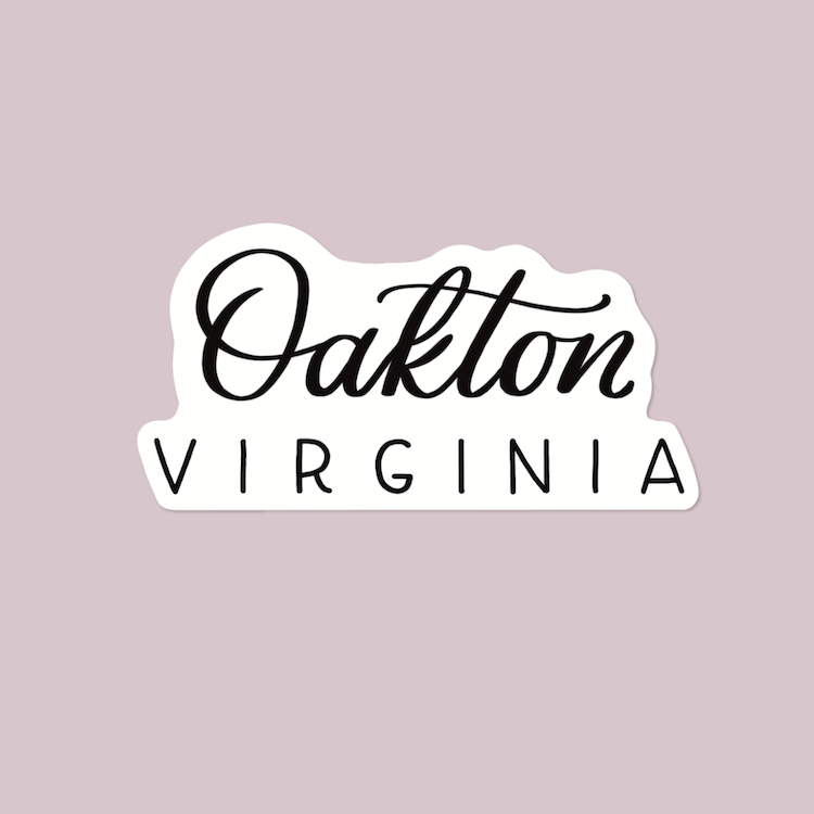 Oakton VA Town Stickers | Oakton Virginia Stickers
