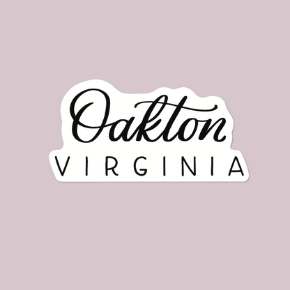 Oakton VA Town Stickers | Oakton Virginia Stickers