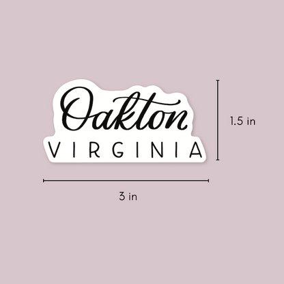Oakton VA Town Stickers | Oakton Virginia Stickers