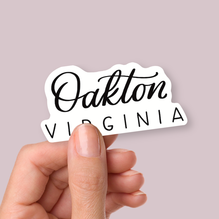 Oakton VA Town Stickers | Oakton Virginia Stickers