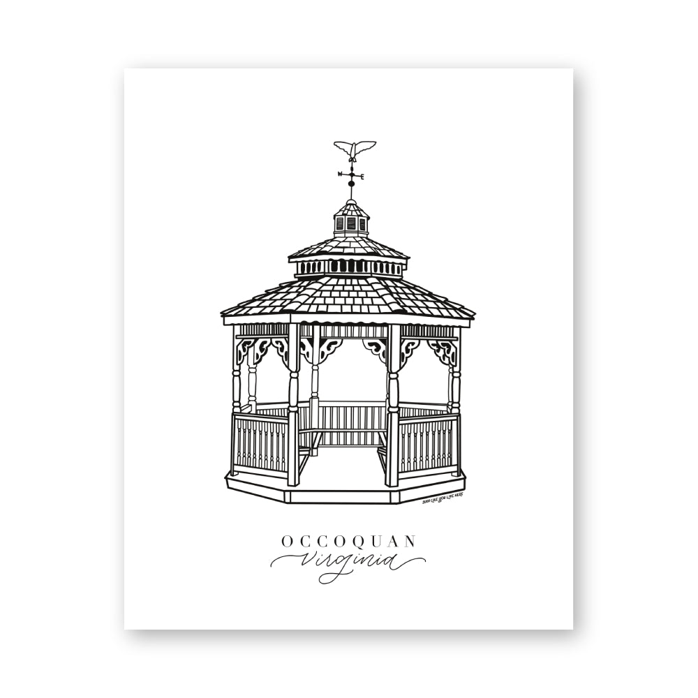 Occoquan Virginia Art Print 8x10 | Northern Virginia Gifts