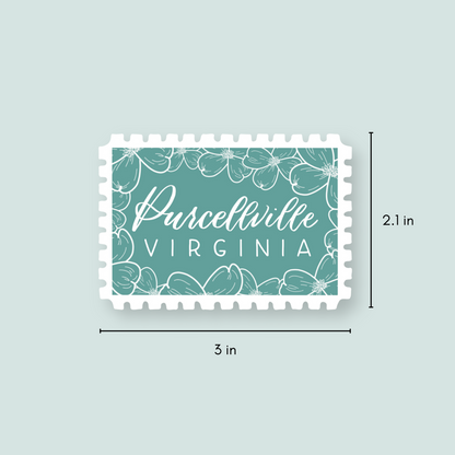 Purcellville VA Stamp Stickers | Loudoun Virginia Sticker