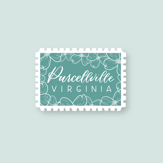 Purcellville VA Stamp Stickers | Loudoun Virginia Sticker