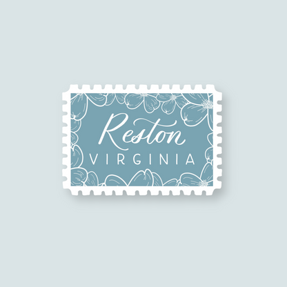 Reston VA Stamp Stickers | Northern Virginia Sticker