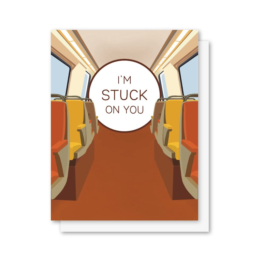 DC Metro I'm Stuck on You, Washington DC Cards, Love Card