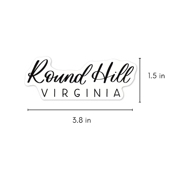 Round Hill Virginia Town Stickers | Virginia Sticker