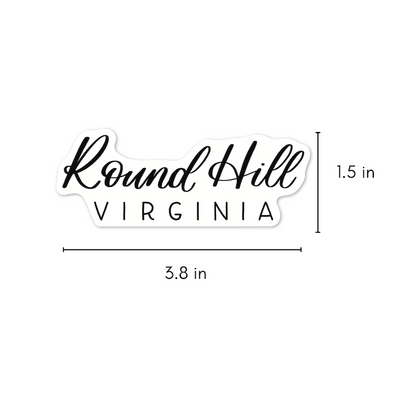 Round Hill Virginia Town Stickers | Virginia Sticker