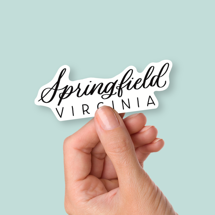 Springfield Virginia Town Stickers | Virginia Sticker