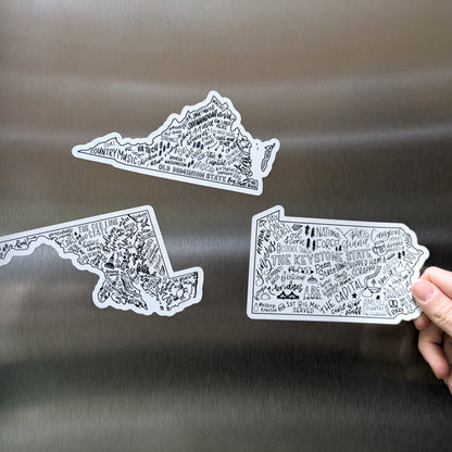 Maryland Magnet | MD State Map Magnet
