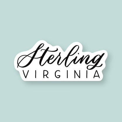 Sterling VA Hand Lettered Stickers | Virginia Sticker