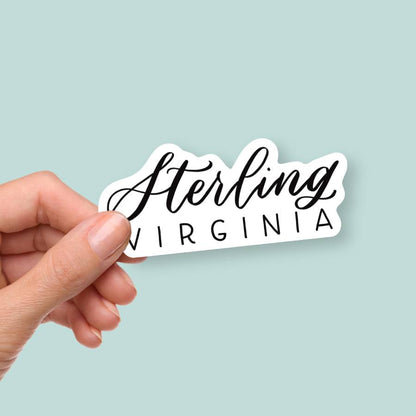 Sterling VA Hand Lettered Stickers | Virginia Sticker