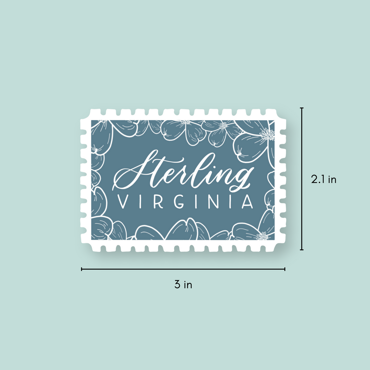 Sterling VA Stamp Stickers | Northern Virginia Sticker