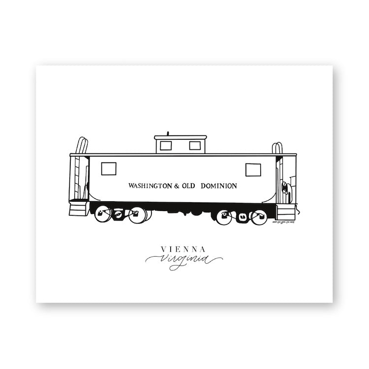 Vienna Virginia Art Print 8x10 | Northern Virginia Gifts