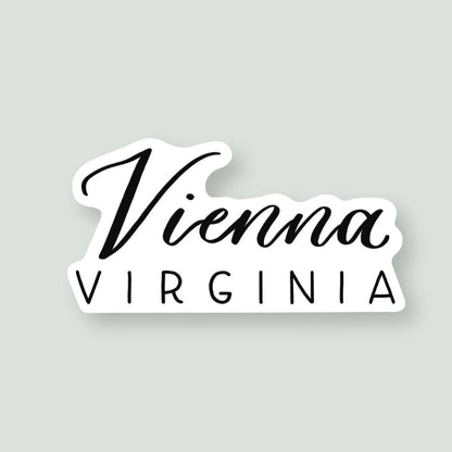 Vienna VA Hand Lettered Stickers | Northern Virginia Sticker