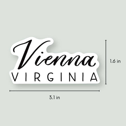 Vienna VA Hand Lettered Stickers | Northern Virginia Sticker