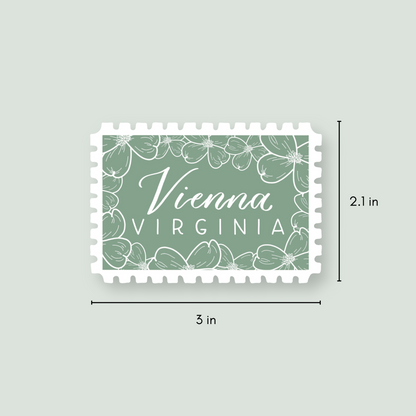 Vienna VA Stamp Stickers | Northern Virginia Sticker