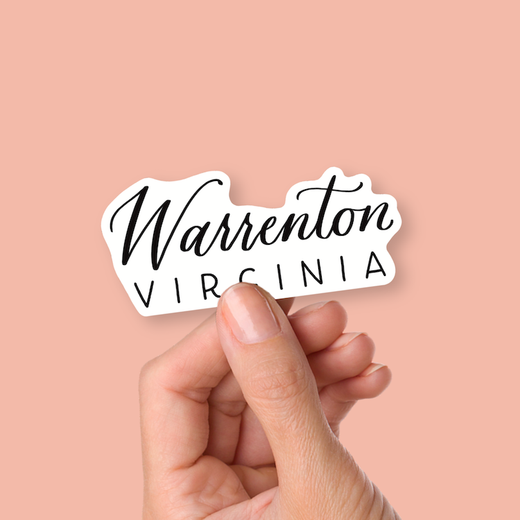 Warrenton Virginia Town Stickers | Virginia Sticker