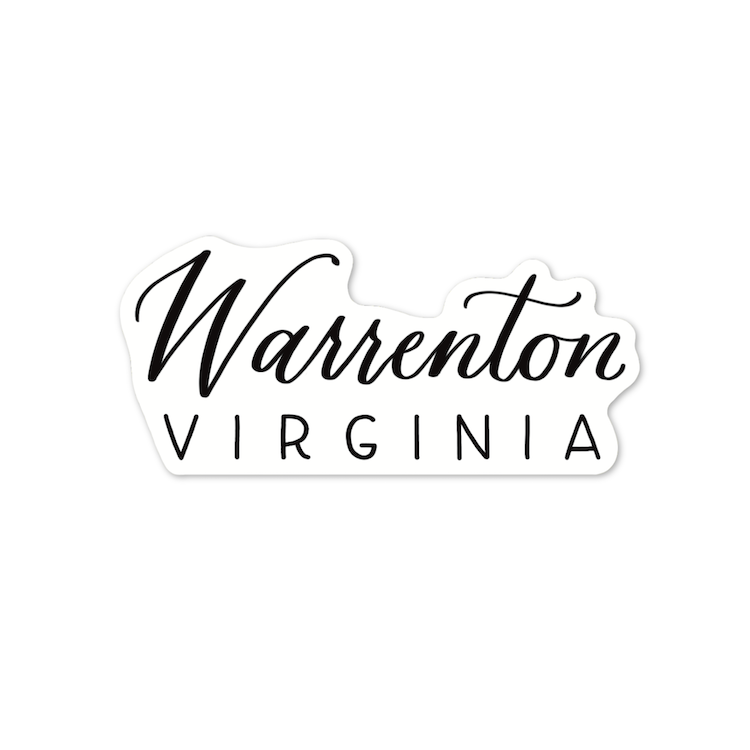 Warrenton Virginia Town Stickers | Virginia Sticker