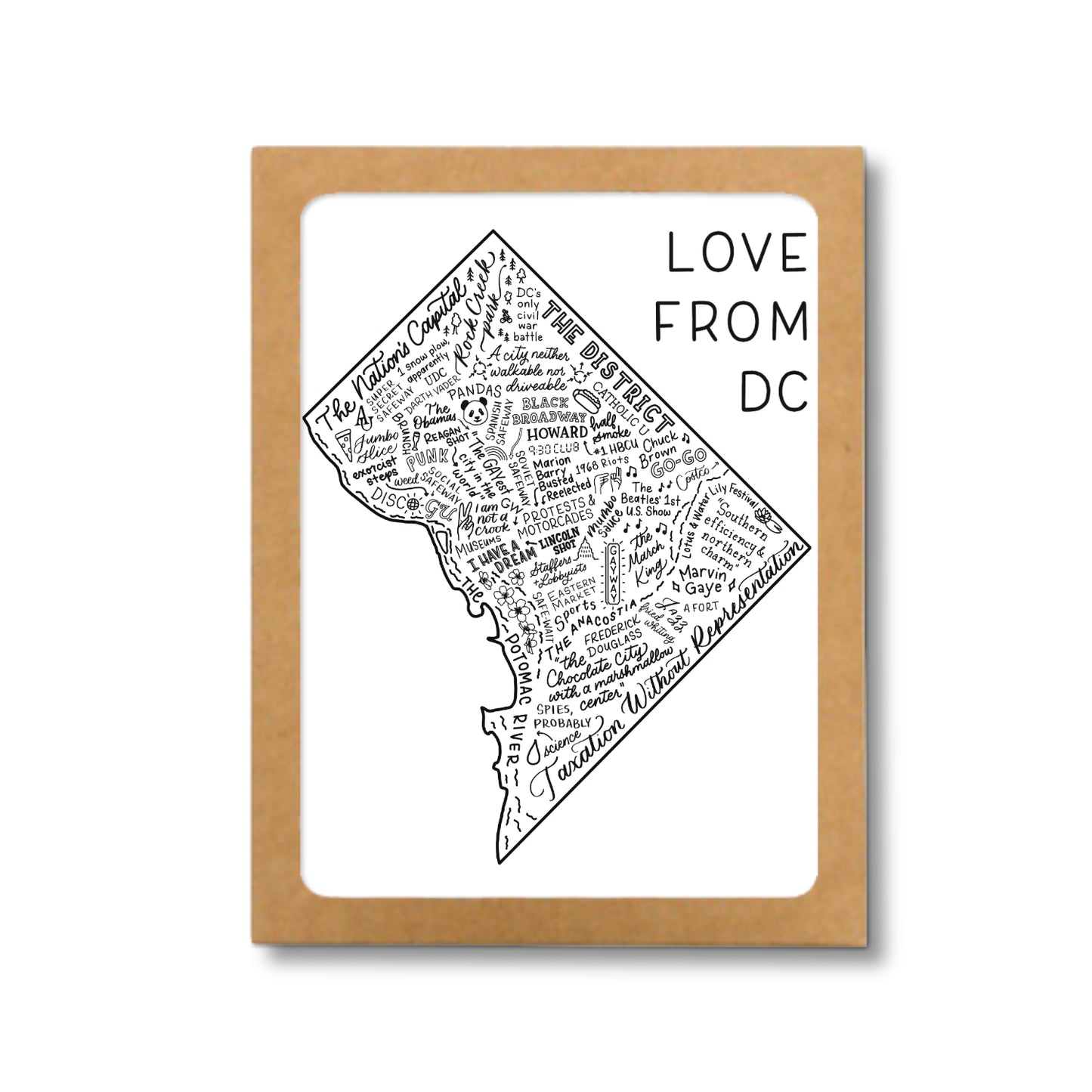 Washington DC Map Cards Box Set, DC Cards, DC History