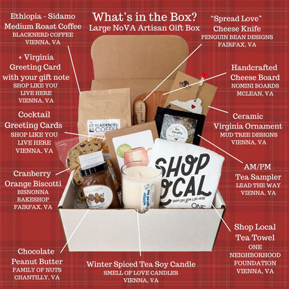 Image with each item in the gift box labeled