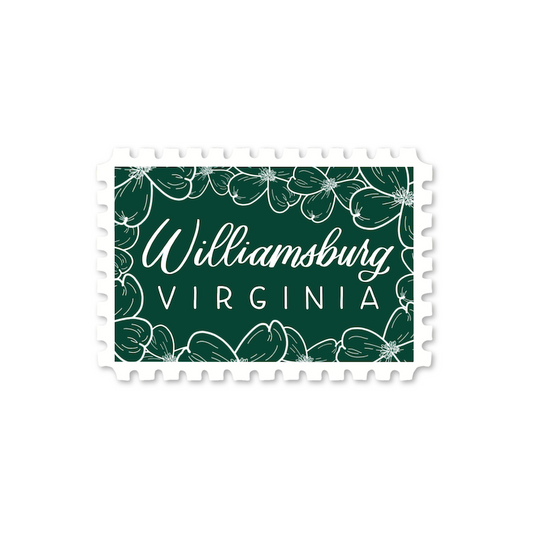 Williamsburg VA Stamp Stickers | Williamsburg Virginia Sticker