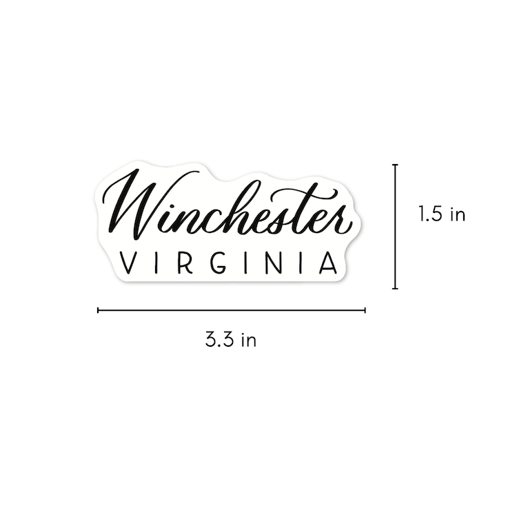 Winchester Virginia Town Stickers | Virginia Sticker